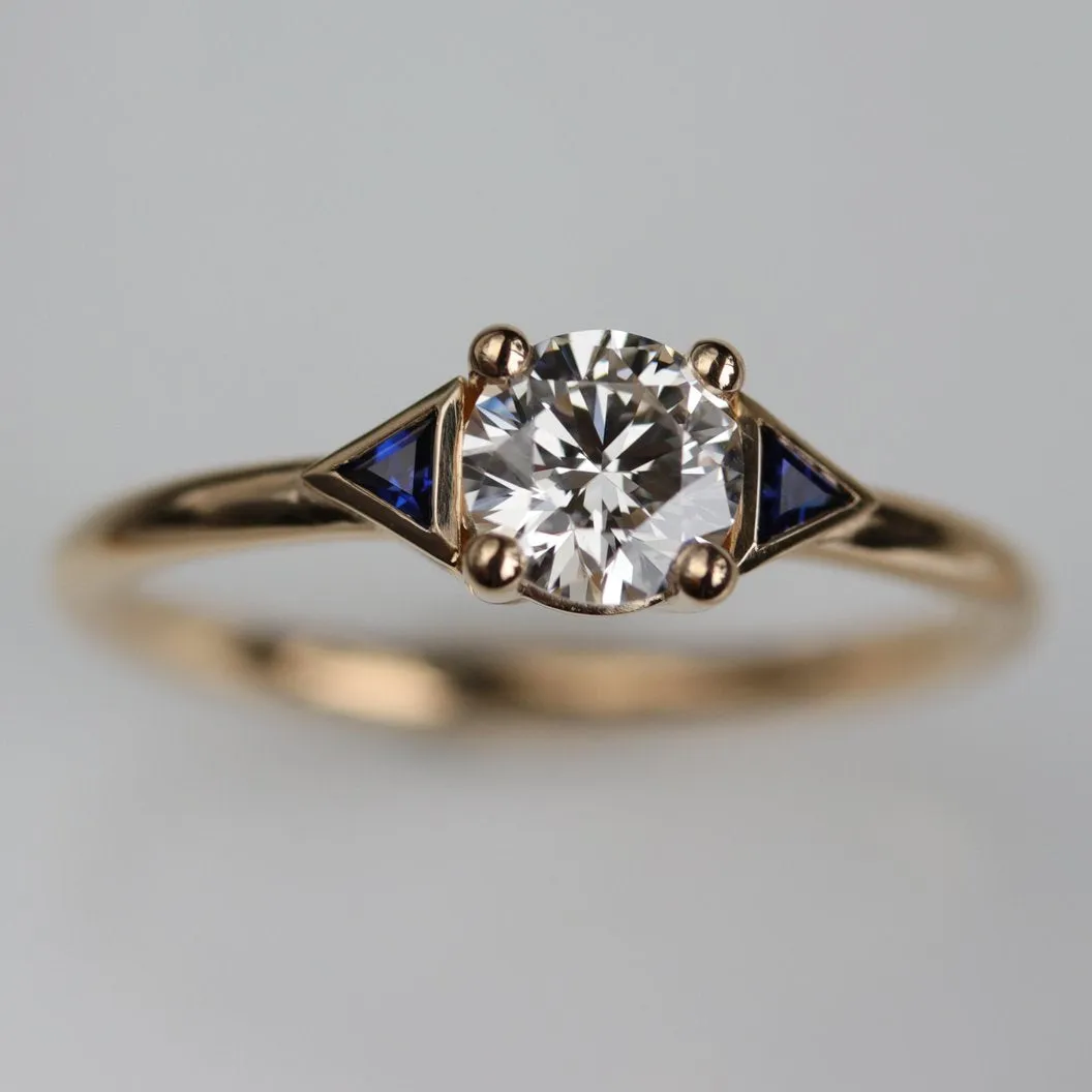 . Lab-grown Blue Sapphire