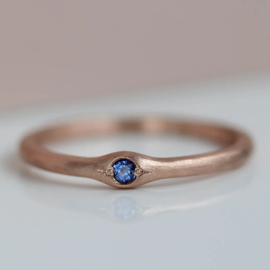 . Lab-grown Blue Sapphire