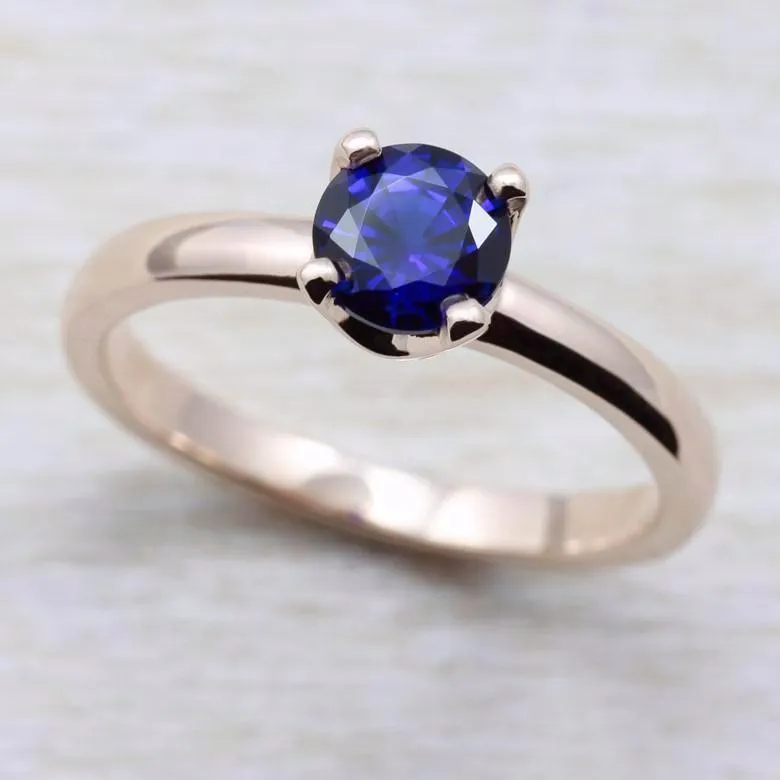 . Lab-grown Blue Sapphire