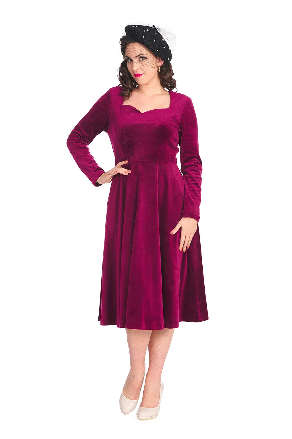 A ROYAL EVENING SWING DRESS