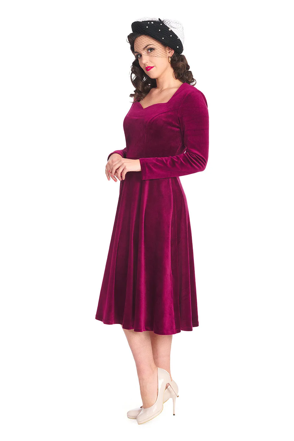 A ROYAL EVENING SWING DRESS