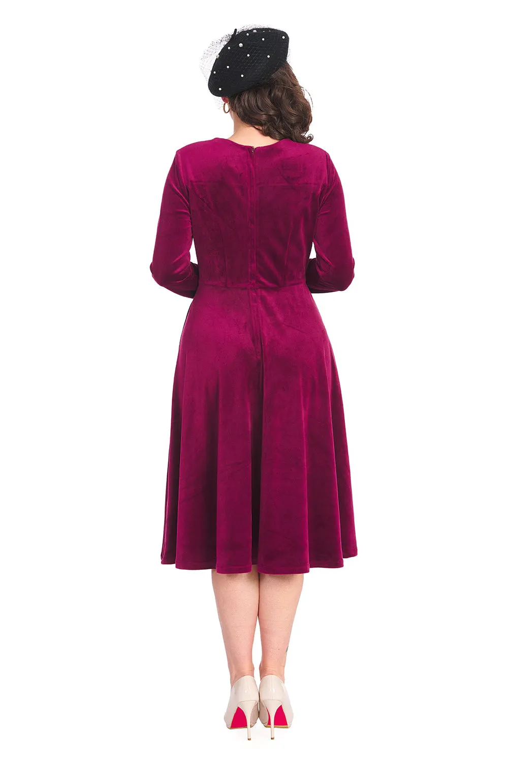 A ROYAL EVENING SWING DRESS