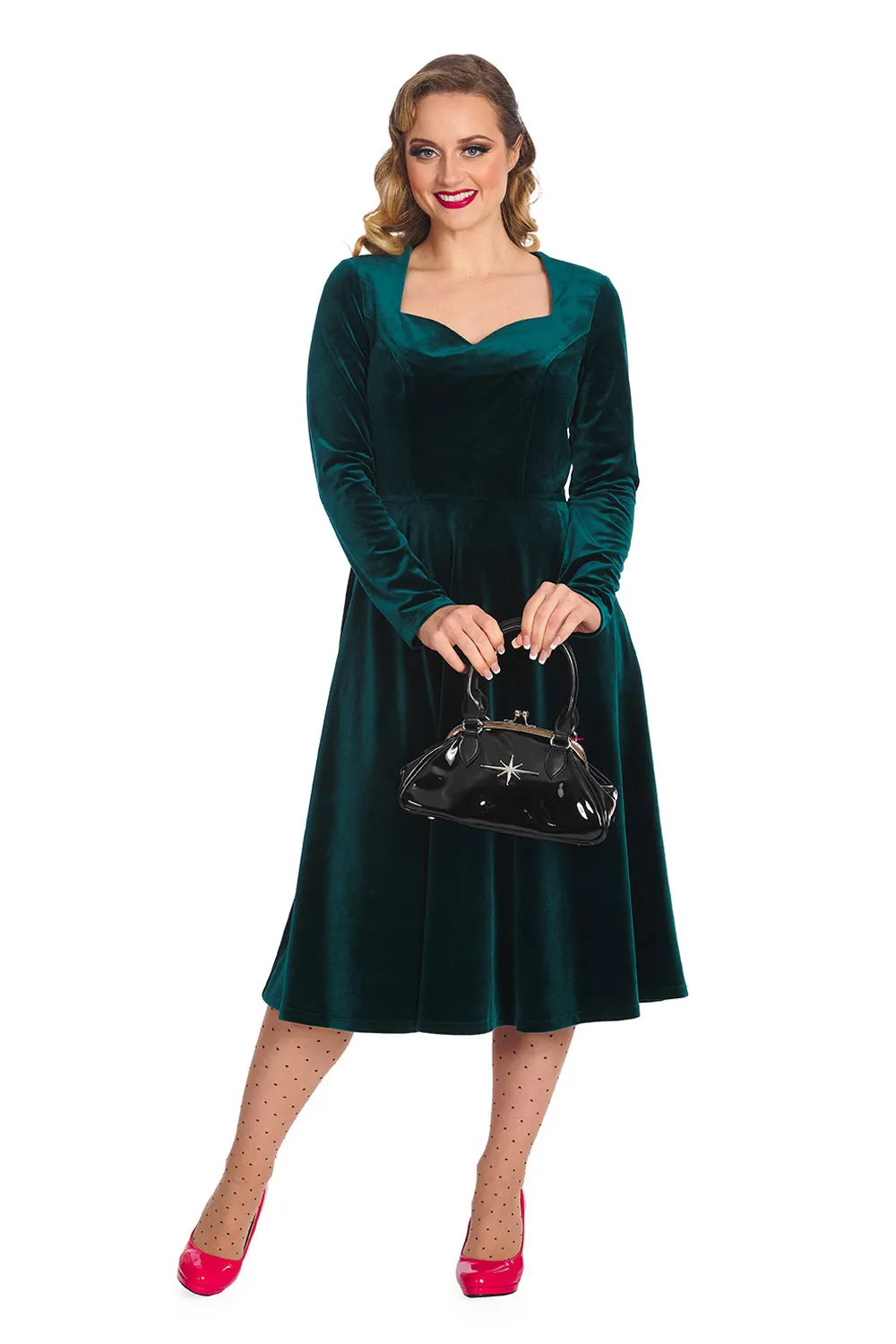 A ROYAL EVENING SWING DRESS