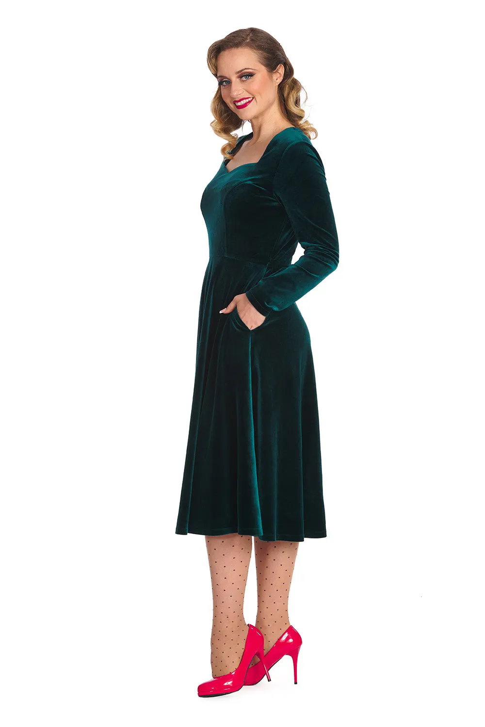 A ROYAL EVENING SWING DRESS