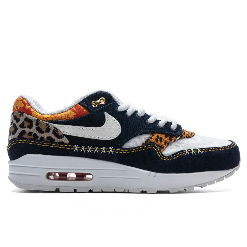 Air Max 1 PRM - Medium Blue/University Gold