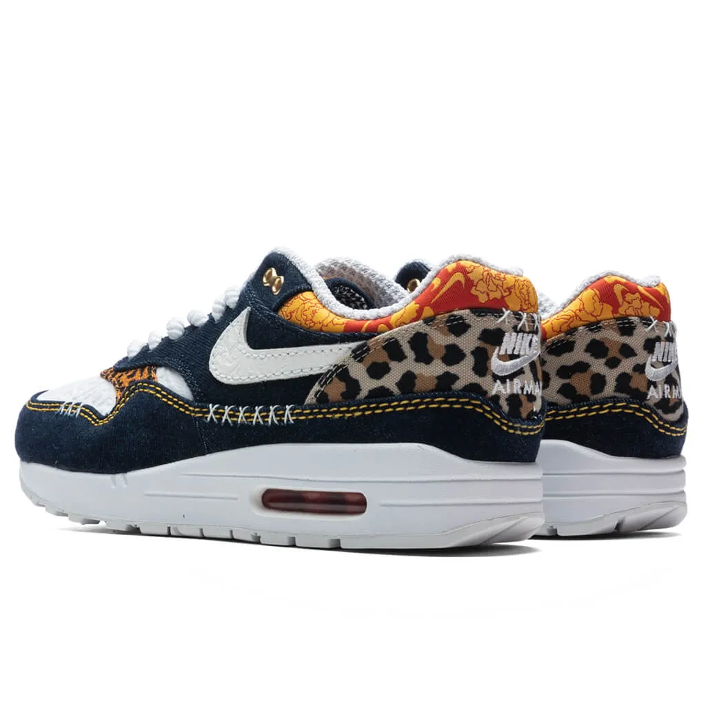 Air Max 1 PRM - Medium Blue/University Gold