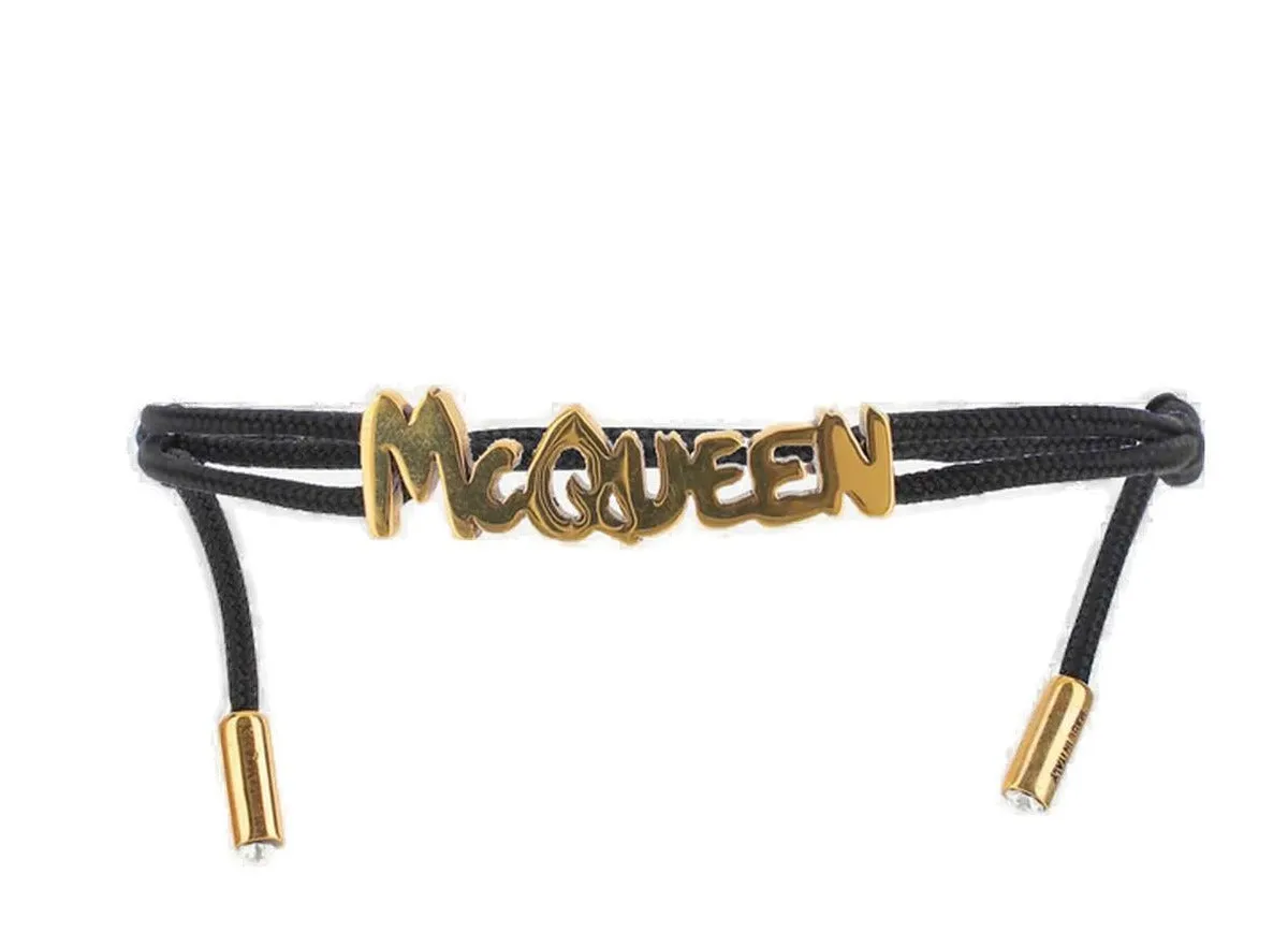 Alexander McQueen Logo Lettering Bracelet