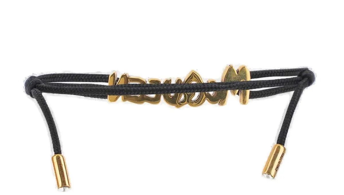 Alexander McQueen Logo Lettering Bracelet