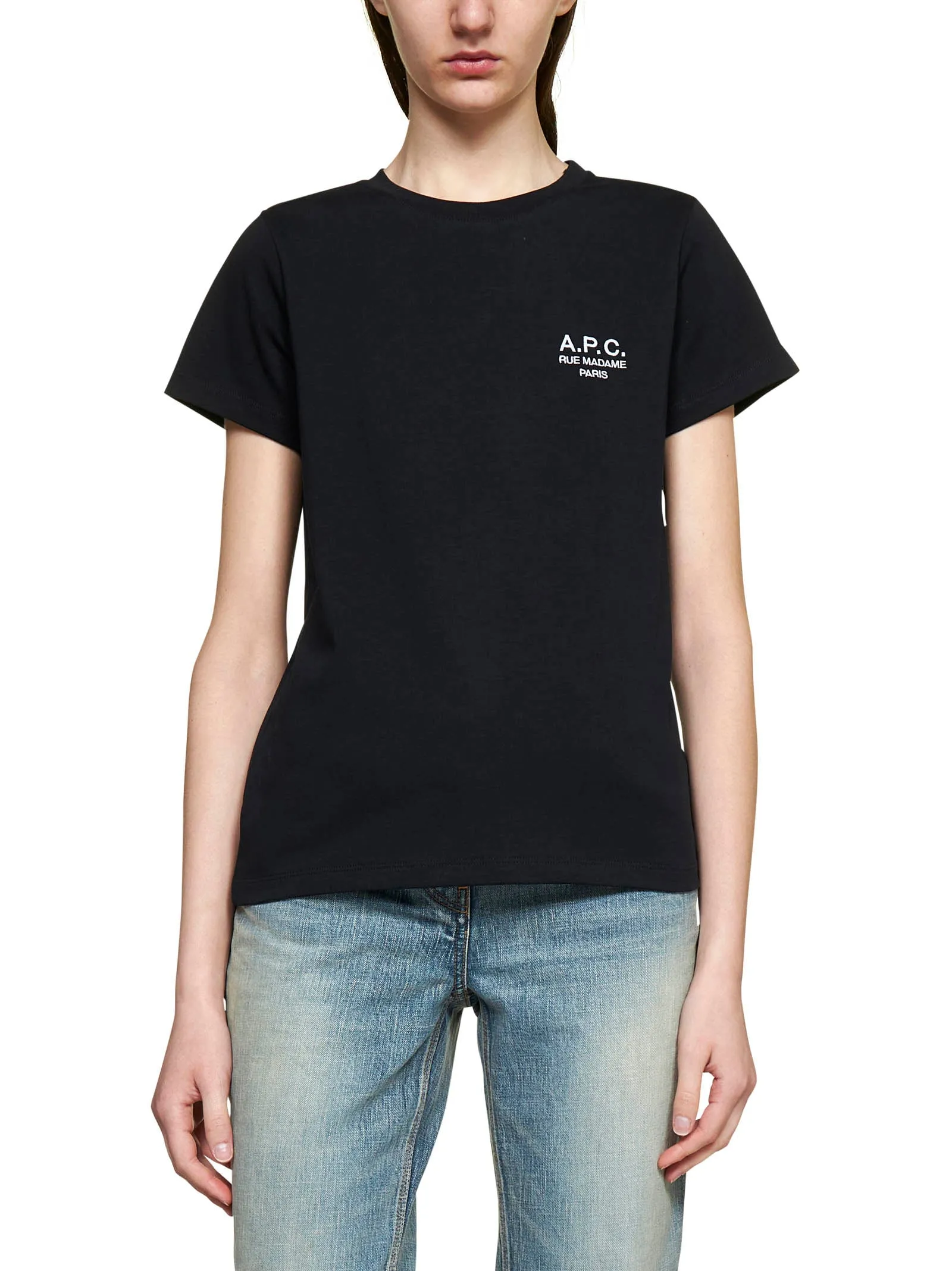 A.P.C. Logo Printed Crewneck T-Shirt