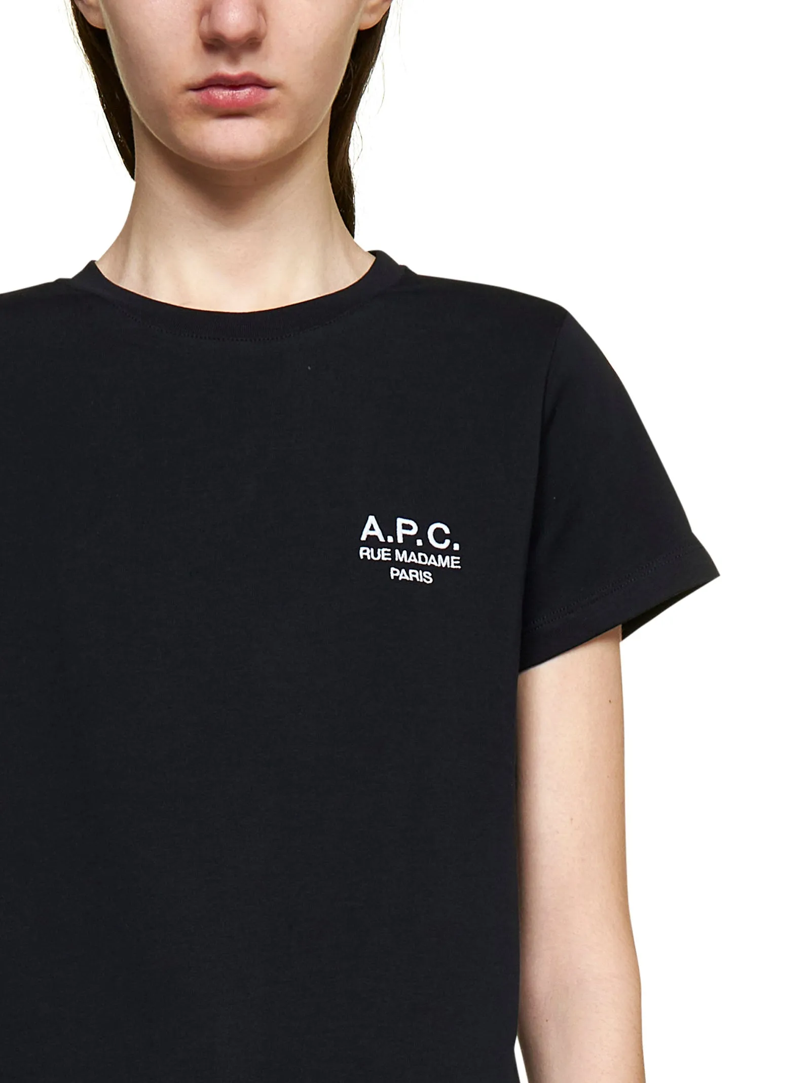 A.P.C. Logo Printed Crewneck T-Shirt