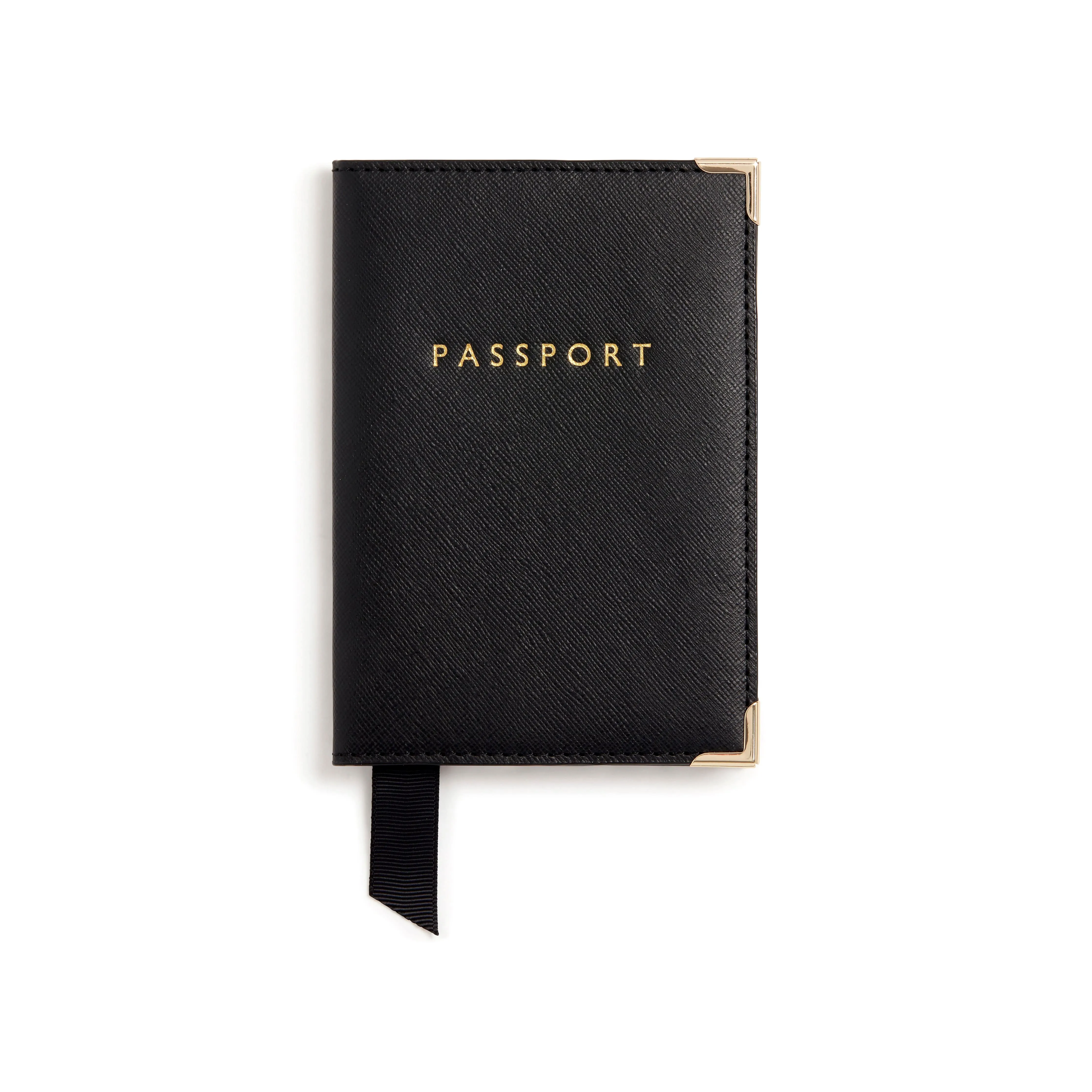 Ash Vegan Leather Passport Holder & Key Chain Gift Box | Black