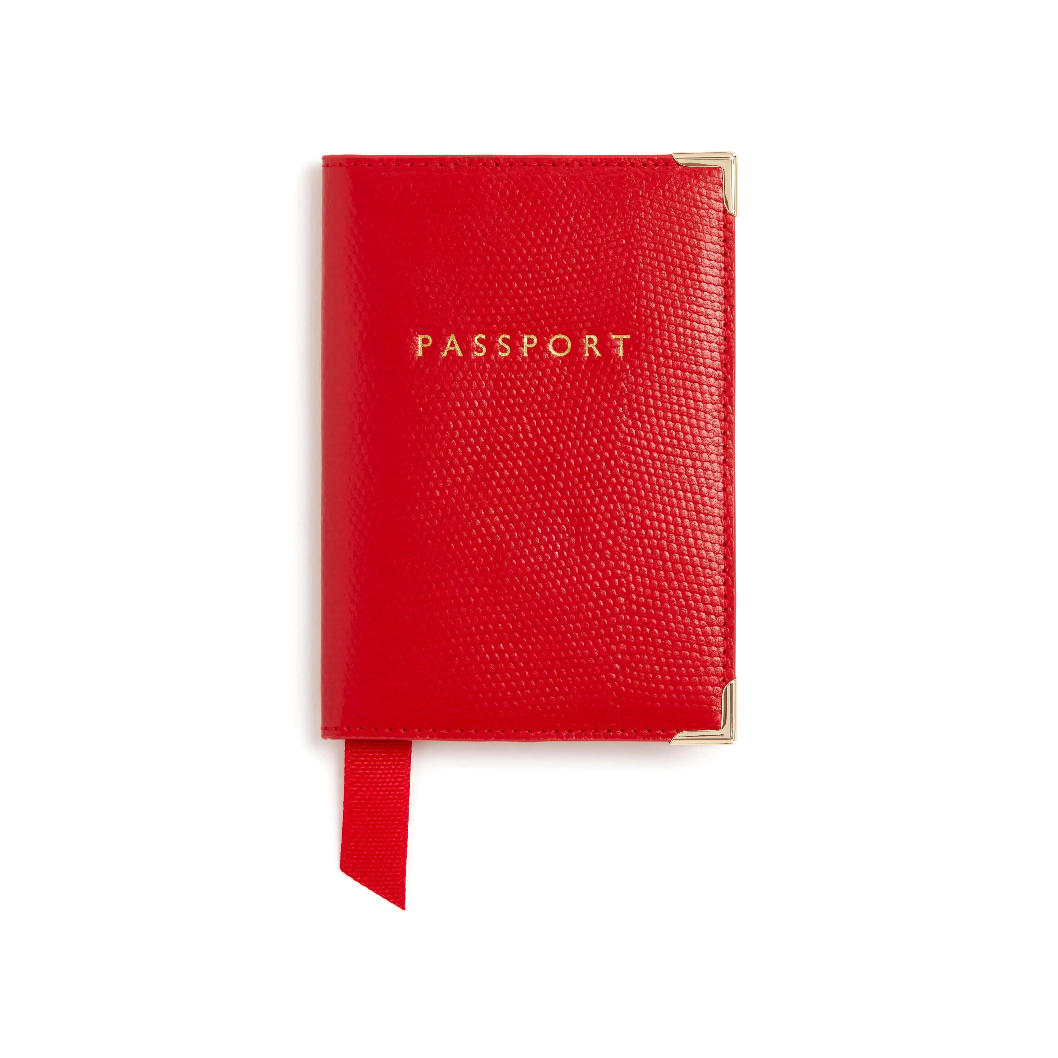 Ash Vegan Leather Passport Holder & Key Chain Gift Box | Red