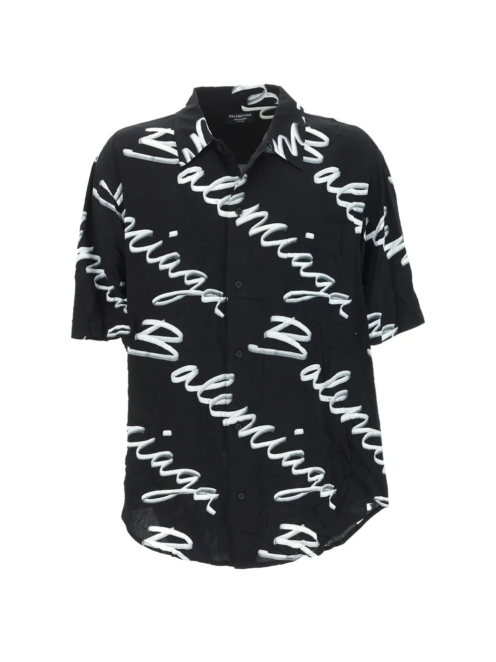 Balenciaga Allover Logo Printed Shirt