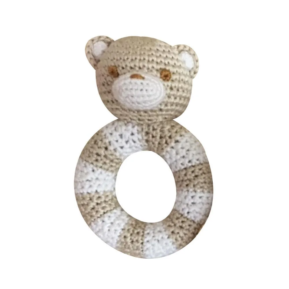 Bamboo Bear Ring Rattle