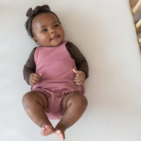 Bamboo Jersey Bubble Overall in Dusty Rose