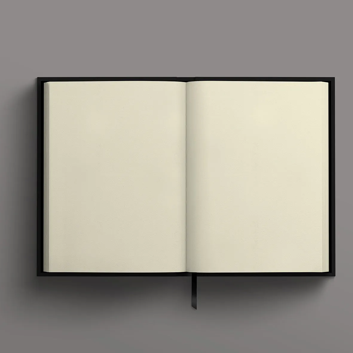 Blank Canvas Black A5 Plain Sketchbook - P21A