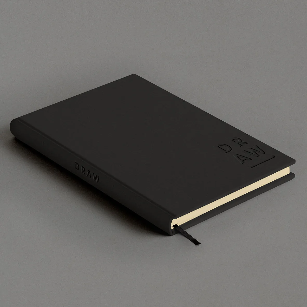 Blank Canvas Black A5 Plain Sketchbook - P21A