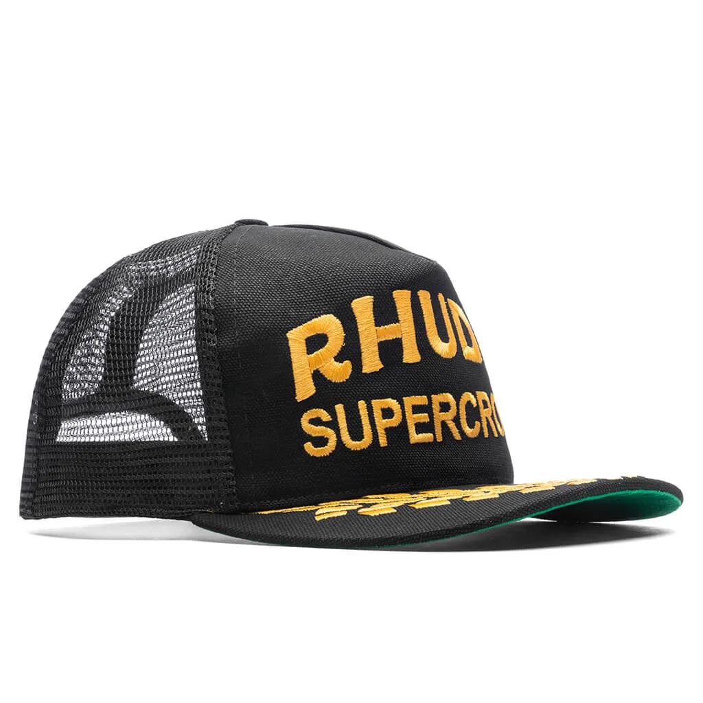 Canvas Supercross Trucker Hat - Black