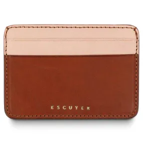 Cardholder - Cognac / Pink