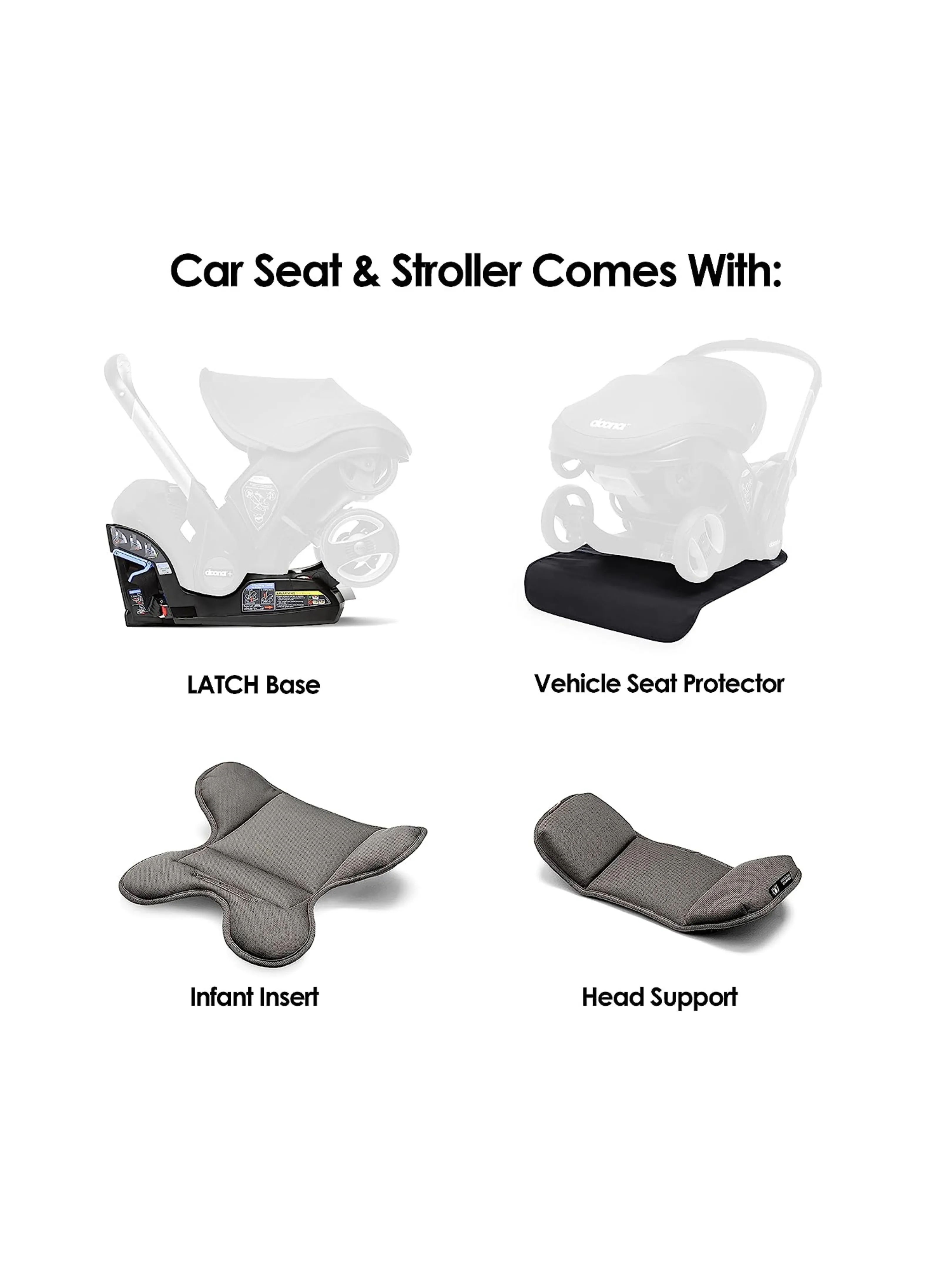 Doona Car Seat & Latch Base - Desert Green (Car Seat to Stroller in Seconds)