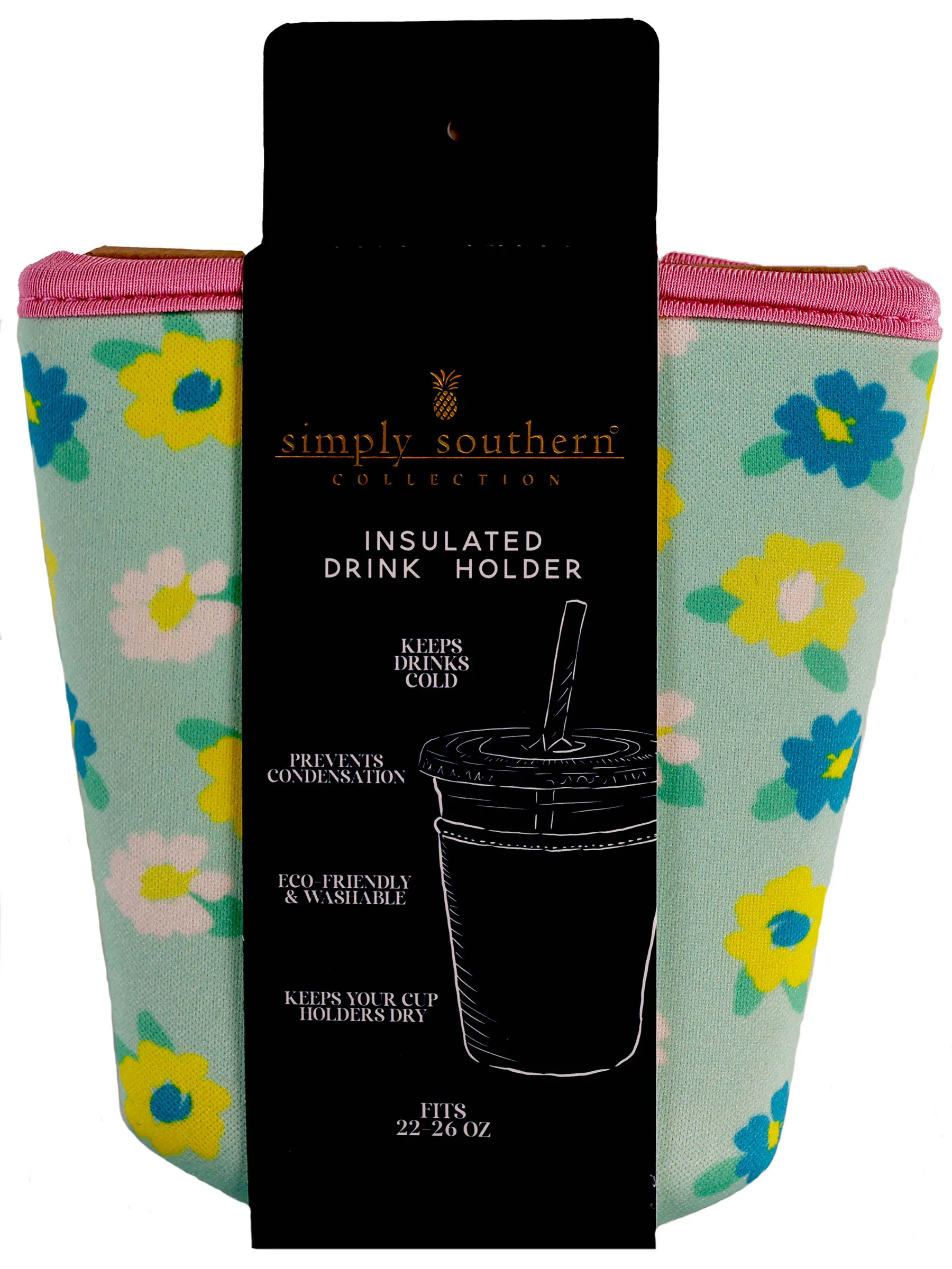 Drink sleeve in Flowers