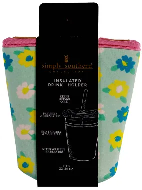 Drink sleeve in Flowers