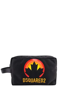 Dsquared2 Logo-Printed Zipped Wash Bag