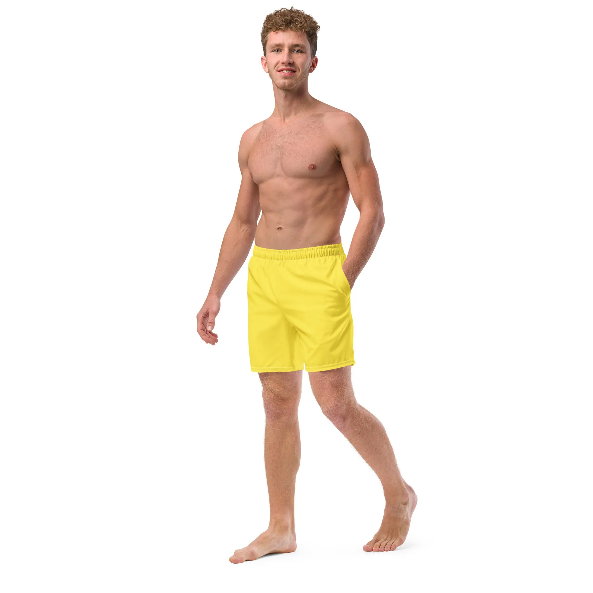 ECO MEN'S SWIM SHORTS |YELLOW DAISY