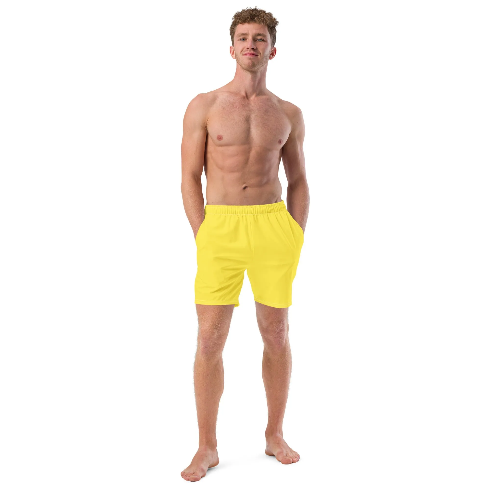 ECO MEN'S SWIM SHORTS |YELLOW DAISY