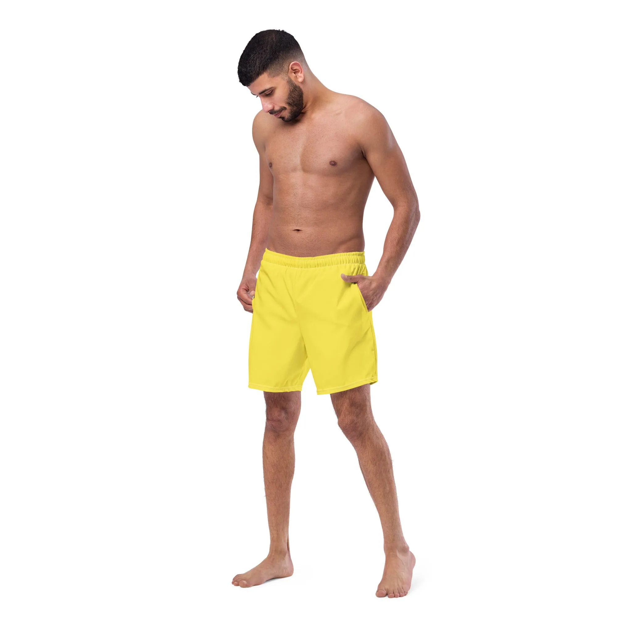 ECO MEN'S SWIM SHORTS |YELLOW DAISY