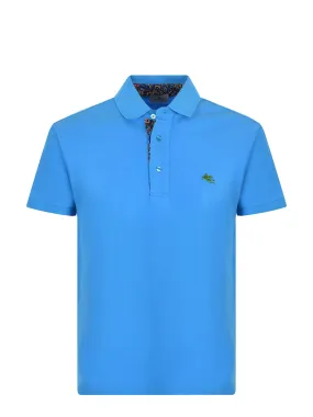 Etro Logo Embroidered Short-Sleeved Polo Shirt