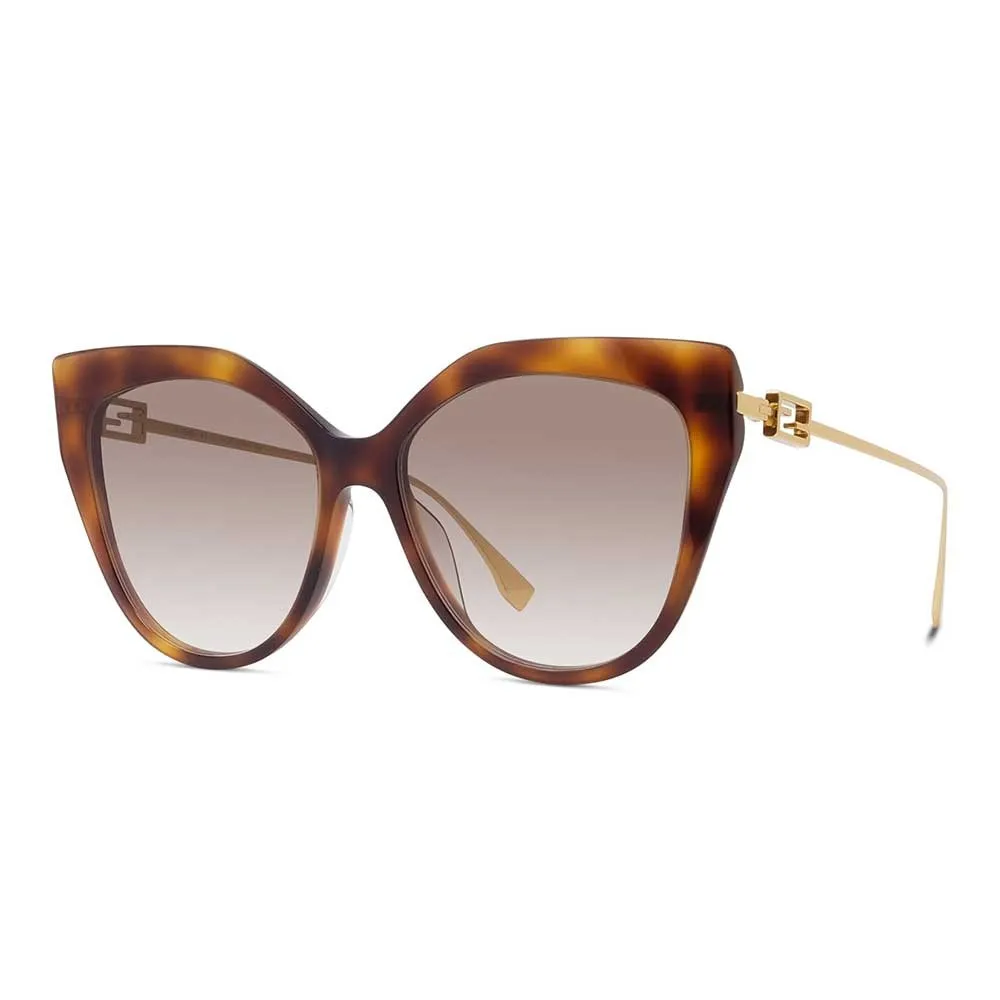 Fendi Eyewear Butterfly Frame Sunglasses