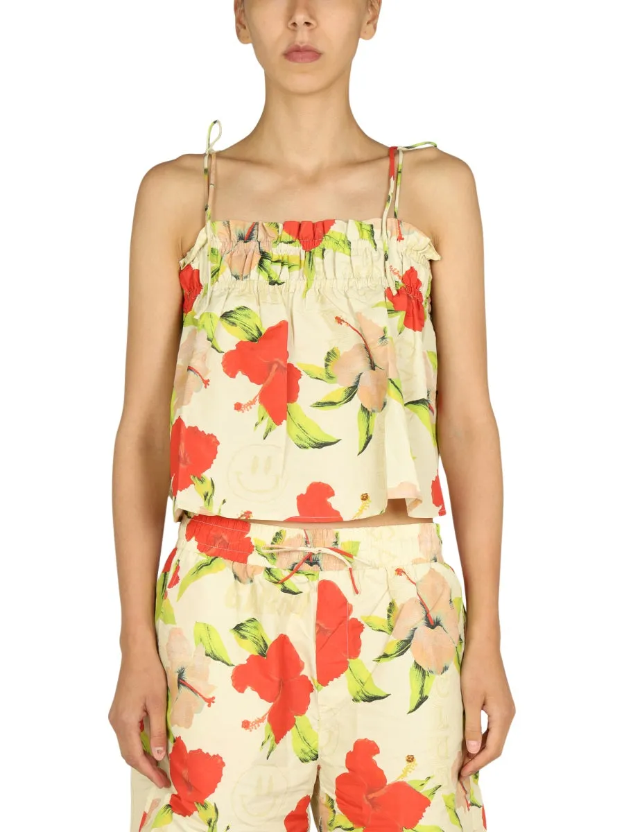 Ganni Floral Printed Camisole