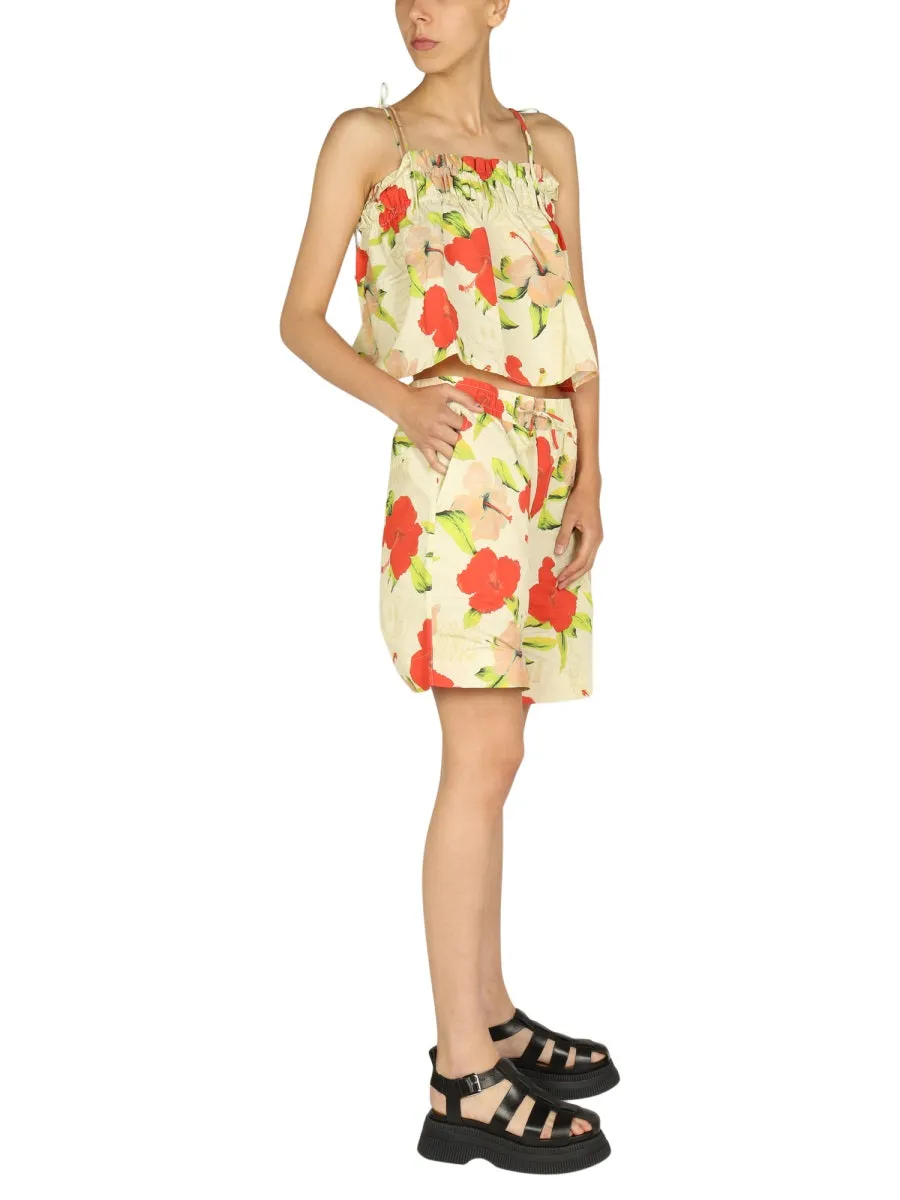 Ganni Floral Printed Camisole