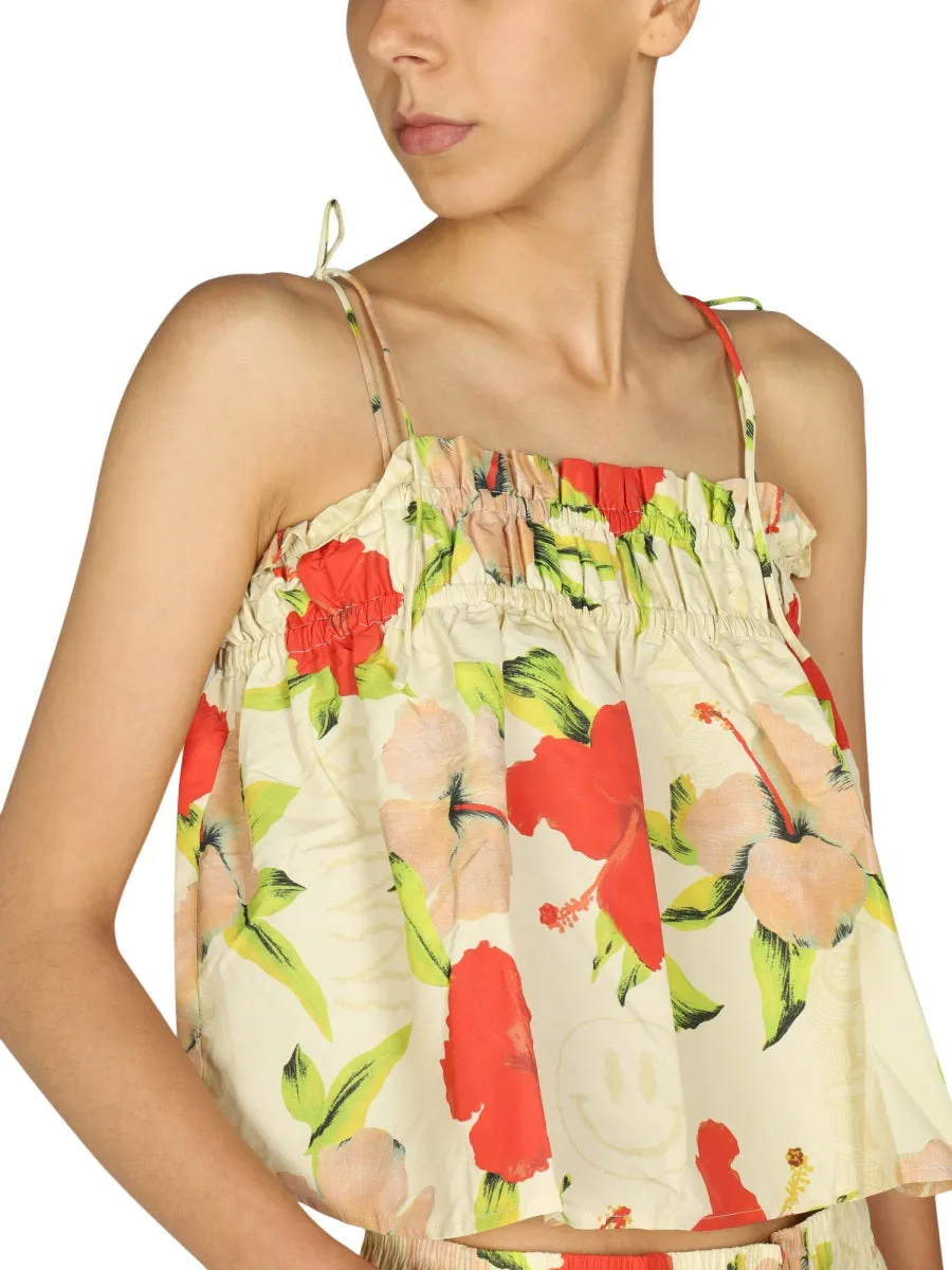 Ganni Floral Printed Camisole