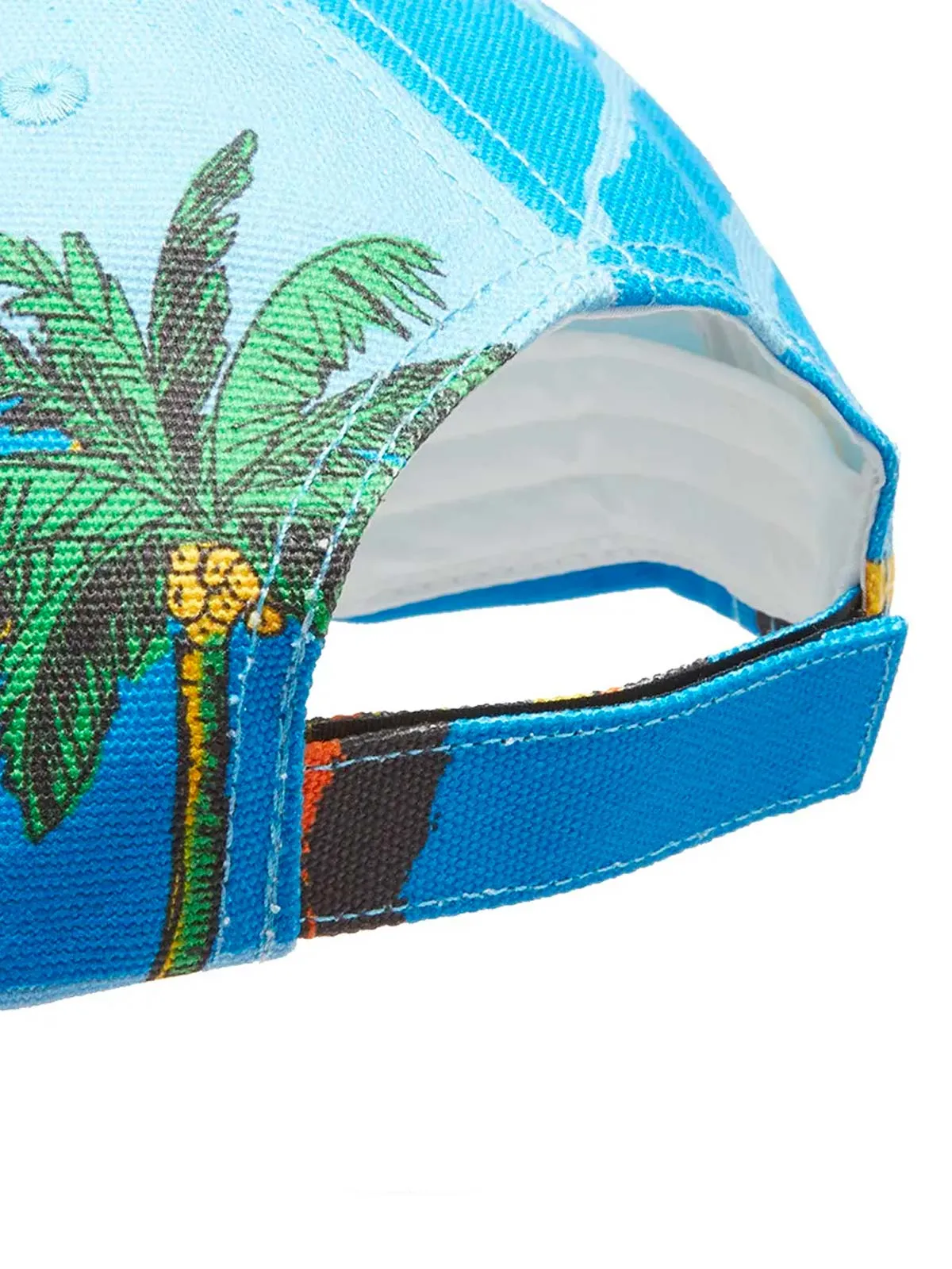 Ganni Palm-Print Baseball Cap