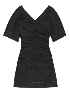 Ganni Ruched Mini Dress