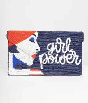 Girl Power Beaded Clutch