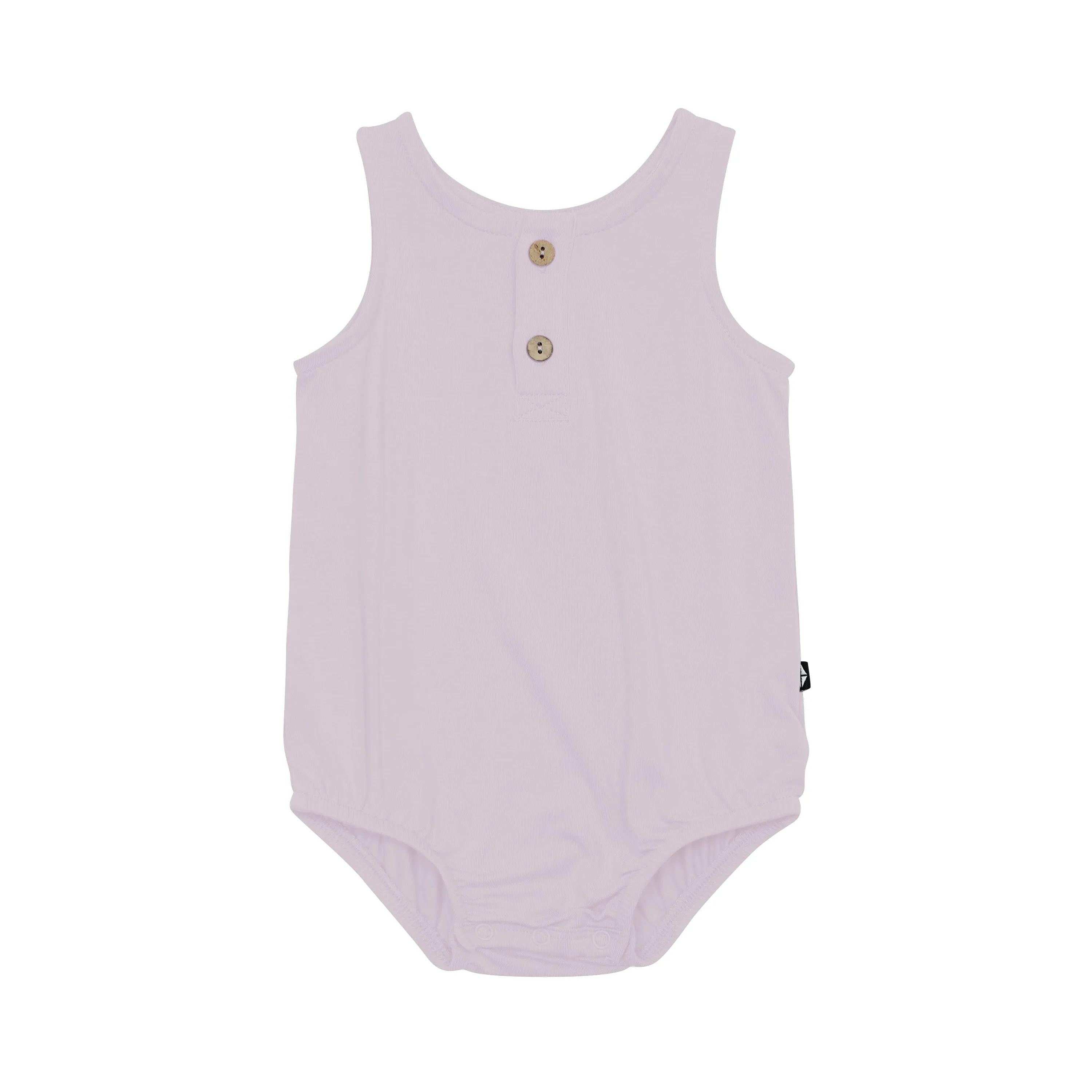 Henley Tank Bubble Romper in Wisteria