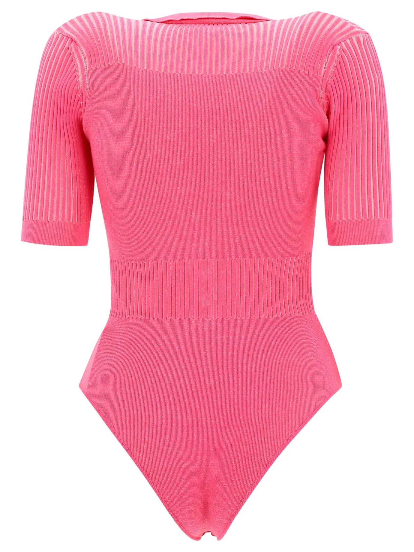 Jacquemus V-Neck Buttoned Knitted Bodysuit