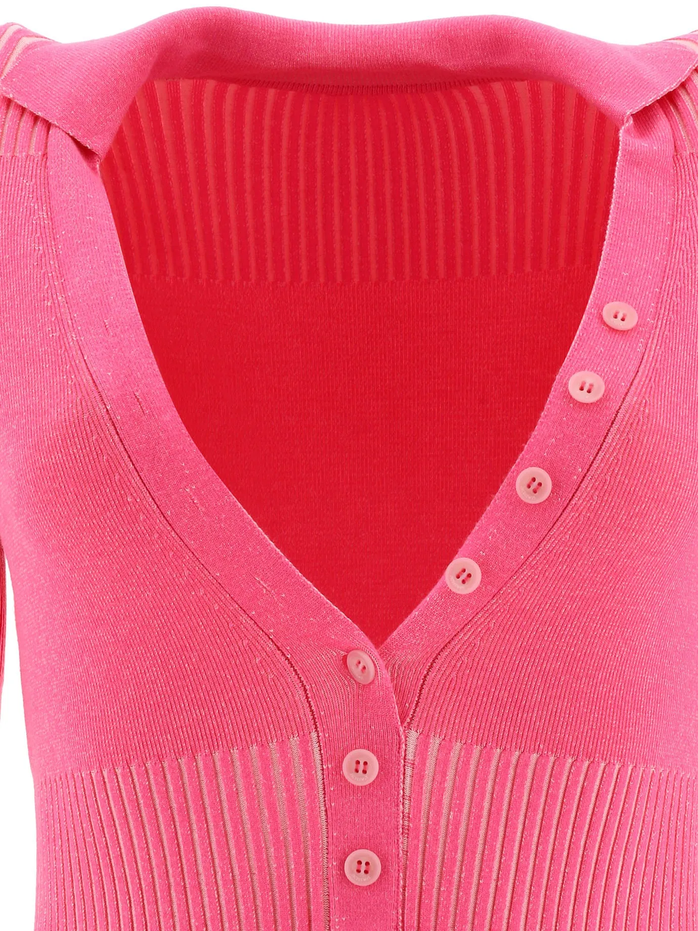 Jacquemus V-Neck Buttoned Knitted Bodysuit