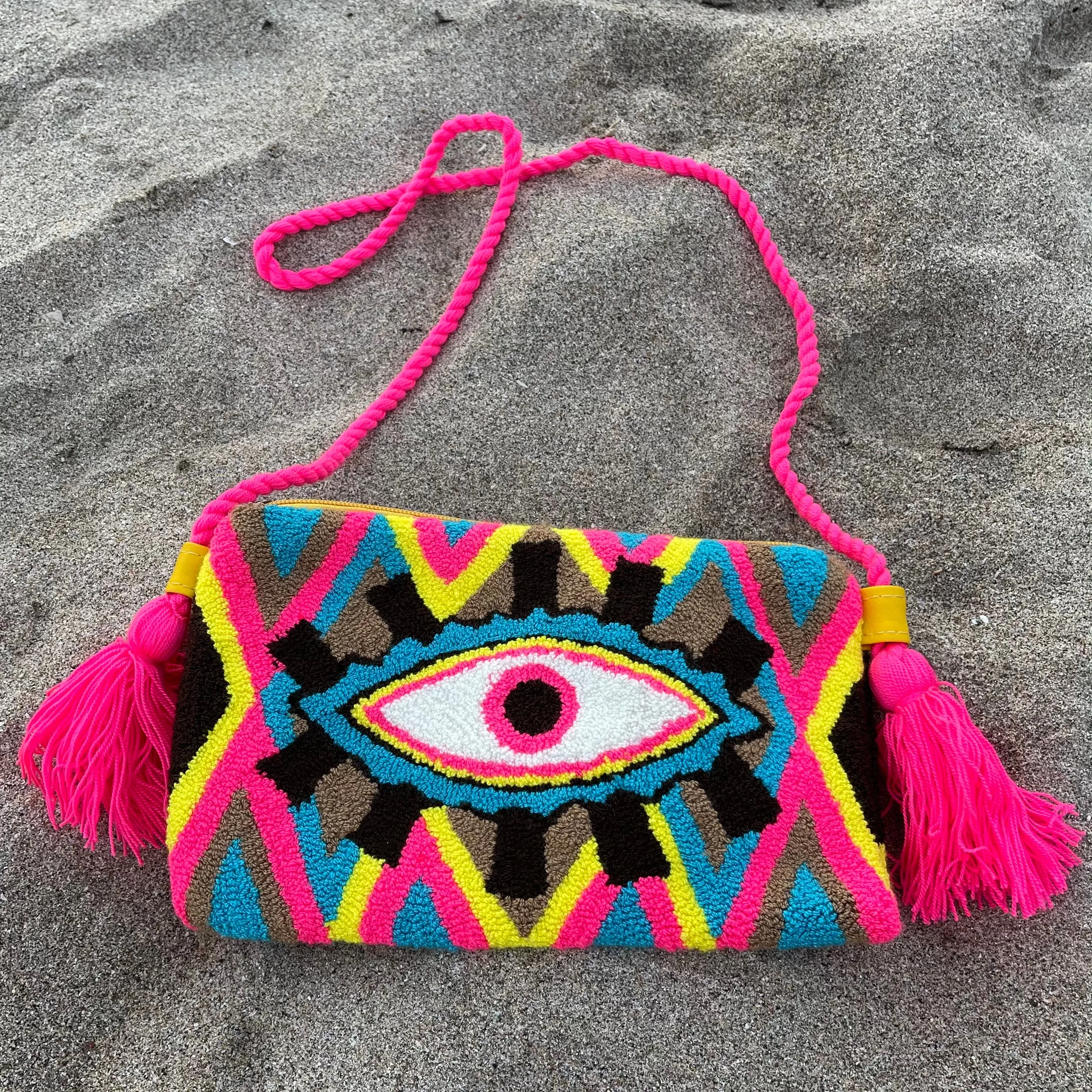 Kaleidoscopic Evil Eye Clutch