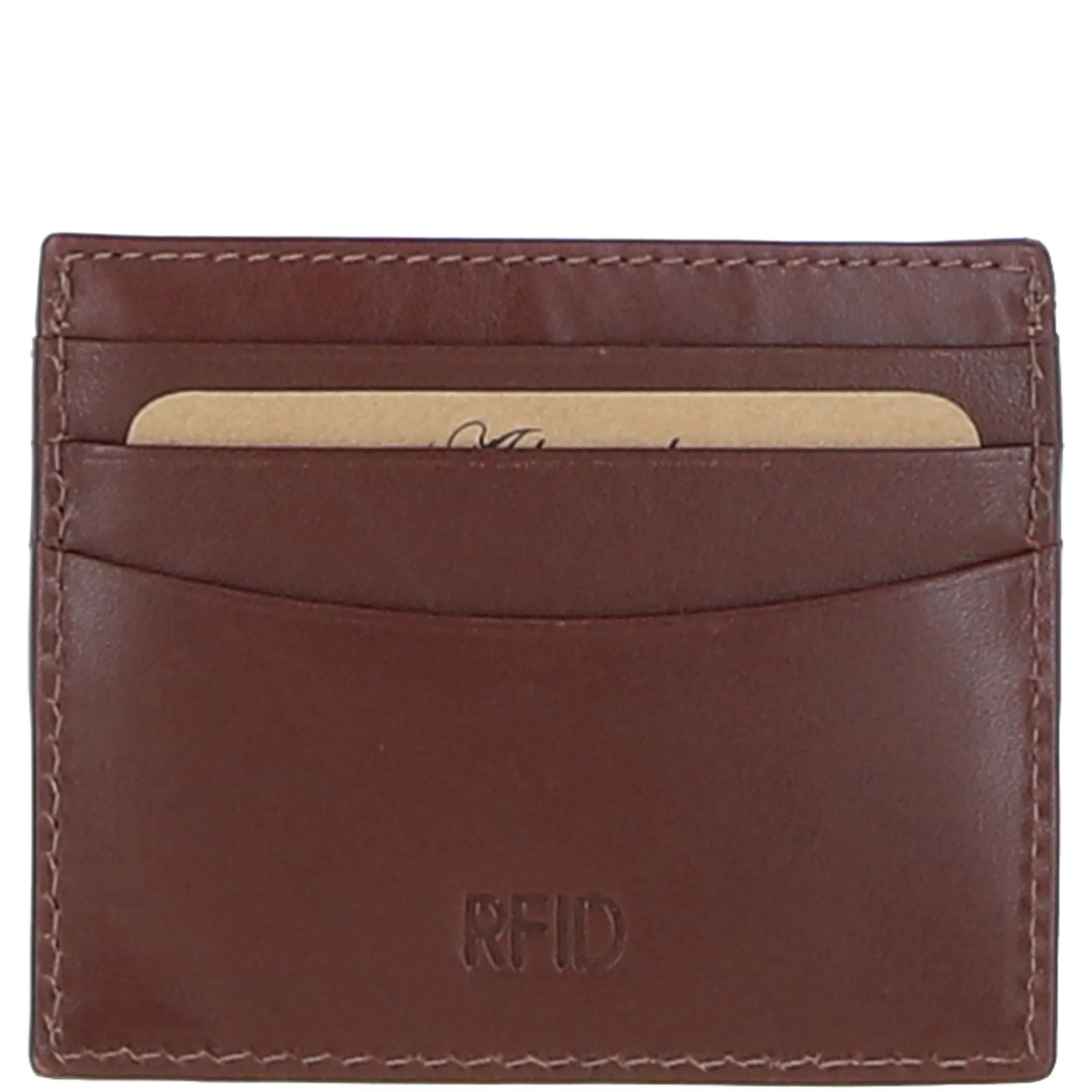 Leather Passport Cover & Card Holder Gift Set Chestnut: GS-1280