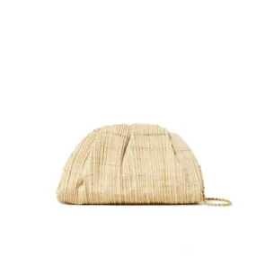 Loeffler Randall Bailey Pleated Clutch, Natural