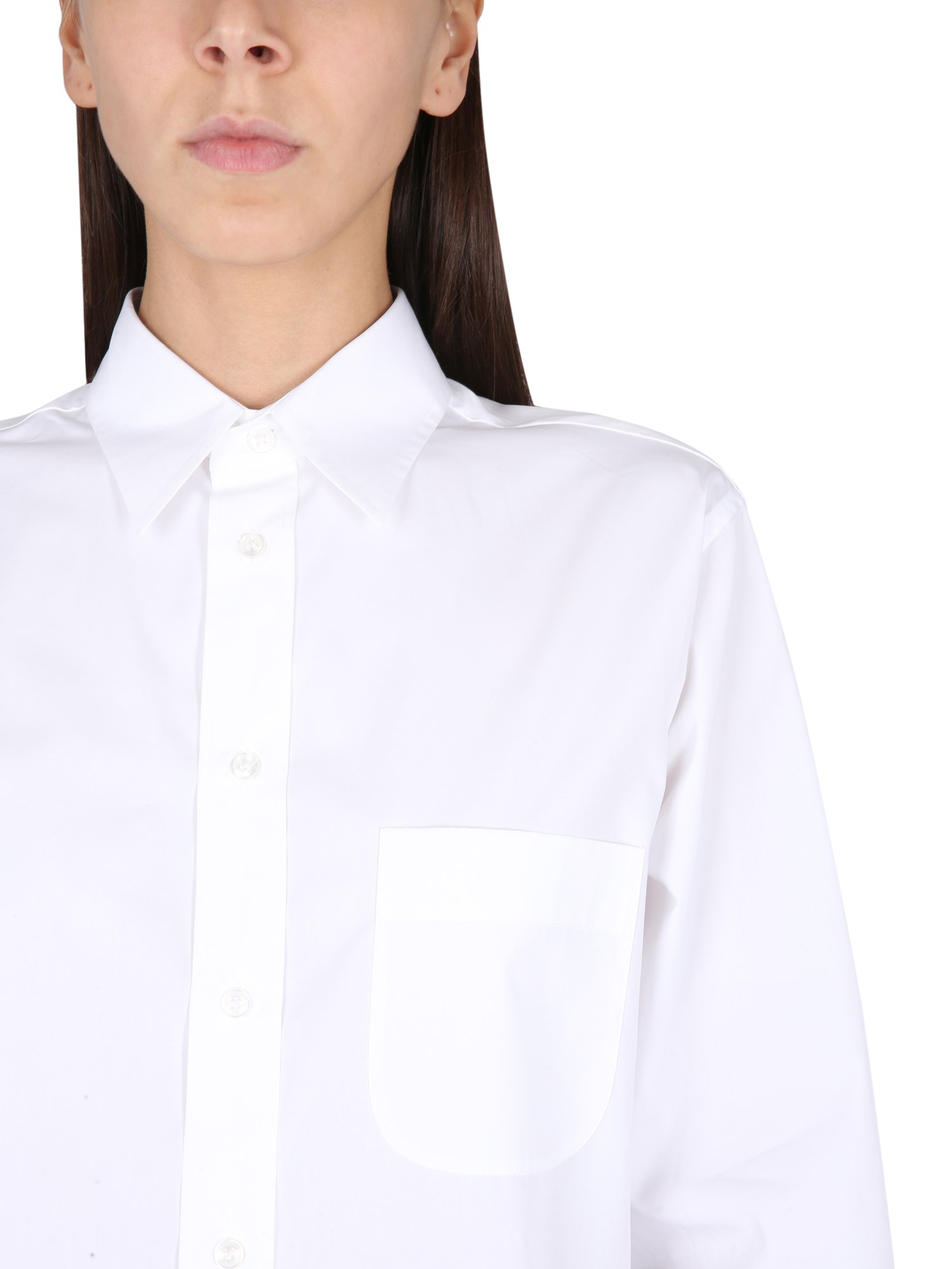 MAISON MARGIELA    ECO-FRIENDLY COTTON POPLIN SHIRT