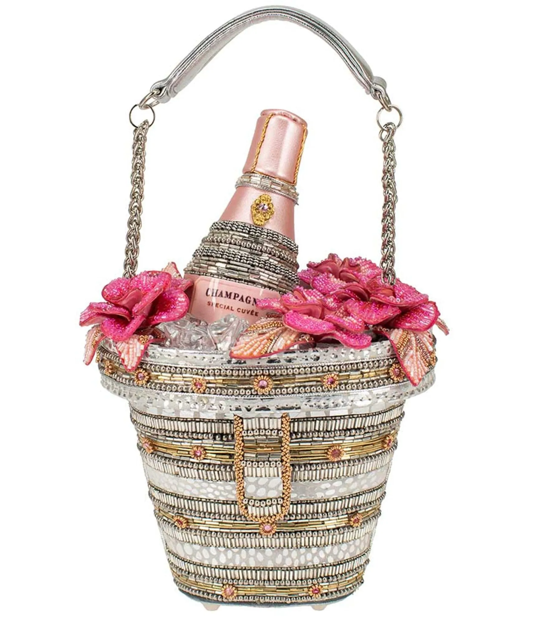 Mary Frances Champagne On Ice Handbag