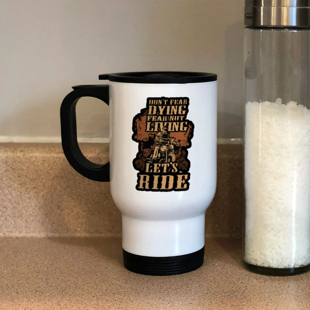 Metal Coffee and Tea Travel Mug Bikers