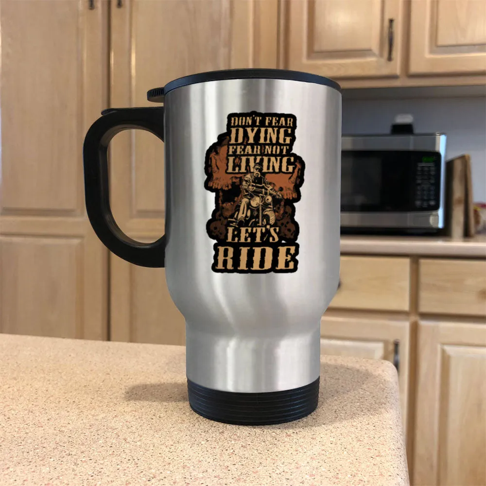 Metal Coffee and Tea Travel Mug Bikers