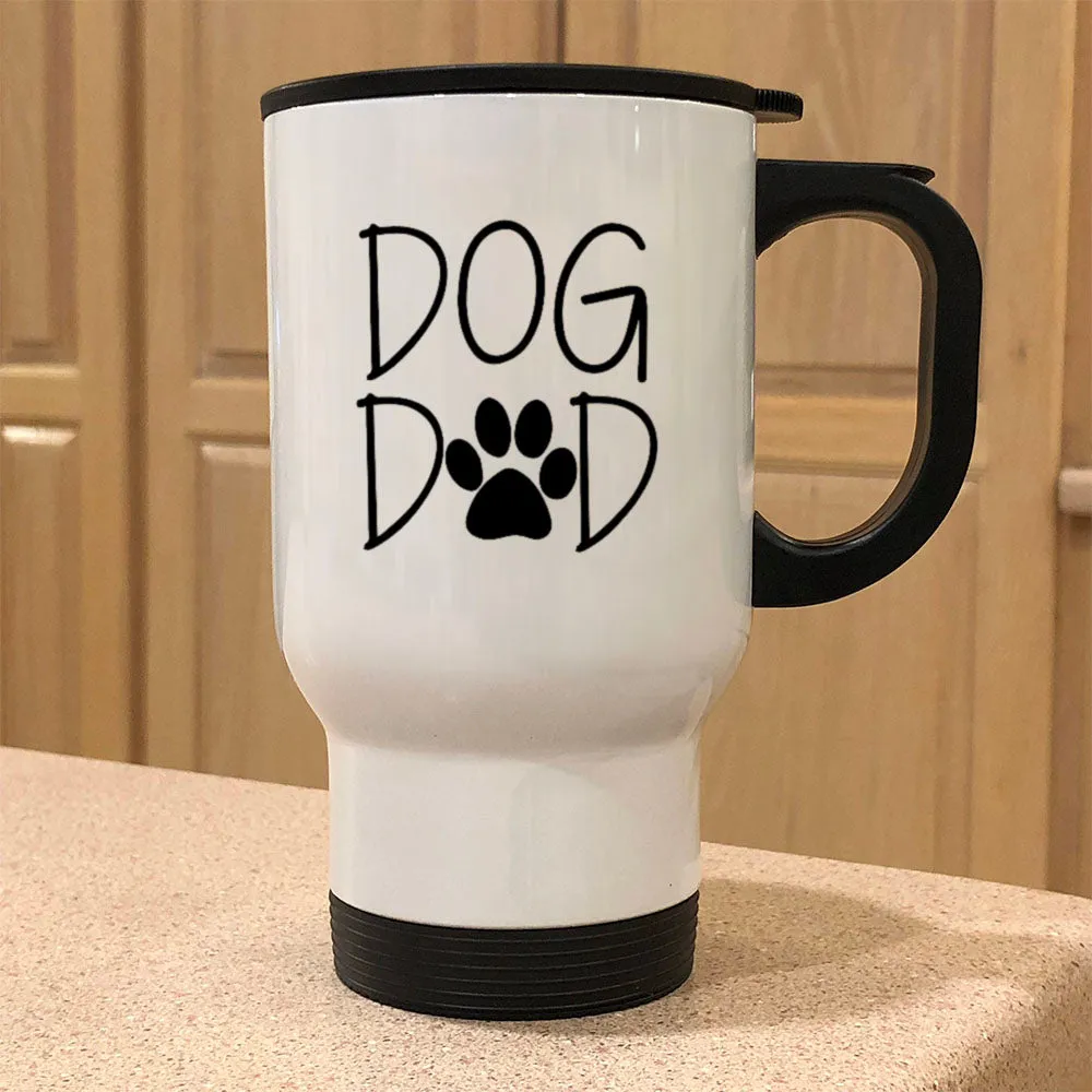 Metal Coffee and Tea Travel Mug Dog Dad