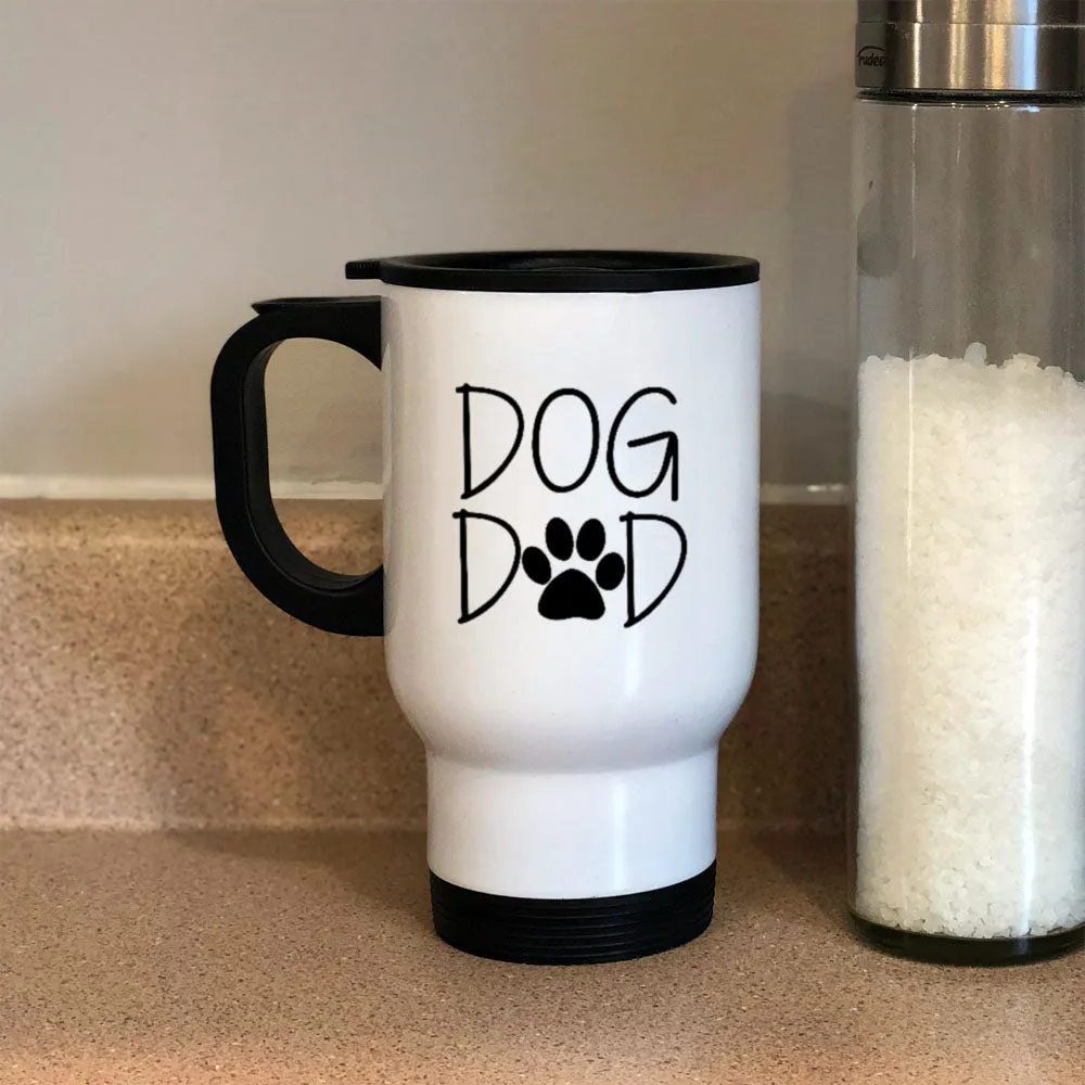 Metal Coffee and Tea Travel Mug Dog Dad